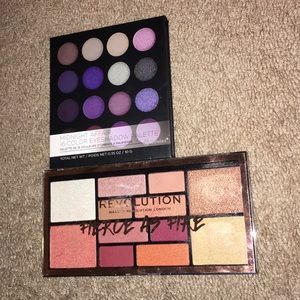 Bh cosmetics & makeup revolution palettes